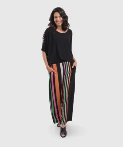 Alembika Bold Stripe Back Relaxed Top, Rainbow 10 Alembika Bold Stripe Back Relaxed Top, Rainbow