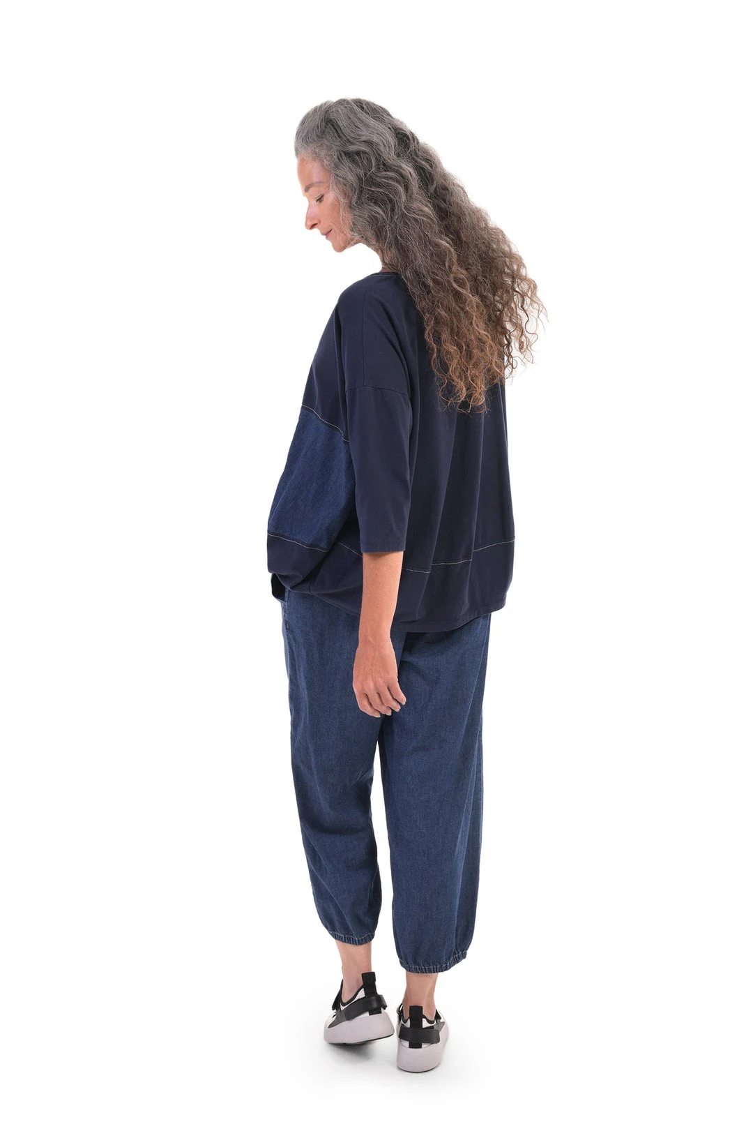 Alembika Alembika Jeans Mix Crop Pant, Denim