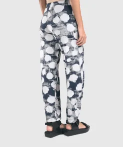 Alembika Alembika Distressed Dot Lantern Pant, Navy 11 Alembika Alembika Distressed Dot Lantern Pant, Navy