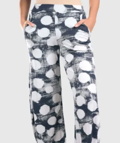 Alembika Alembika Distressed Dot Lantern Pant, Navy 13 Alembika Alembika Distressed Dot Lantern Pant, Navy