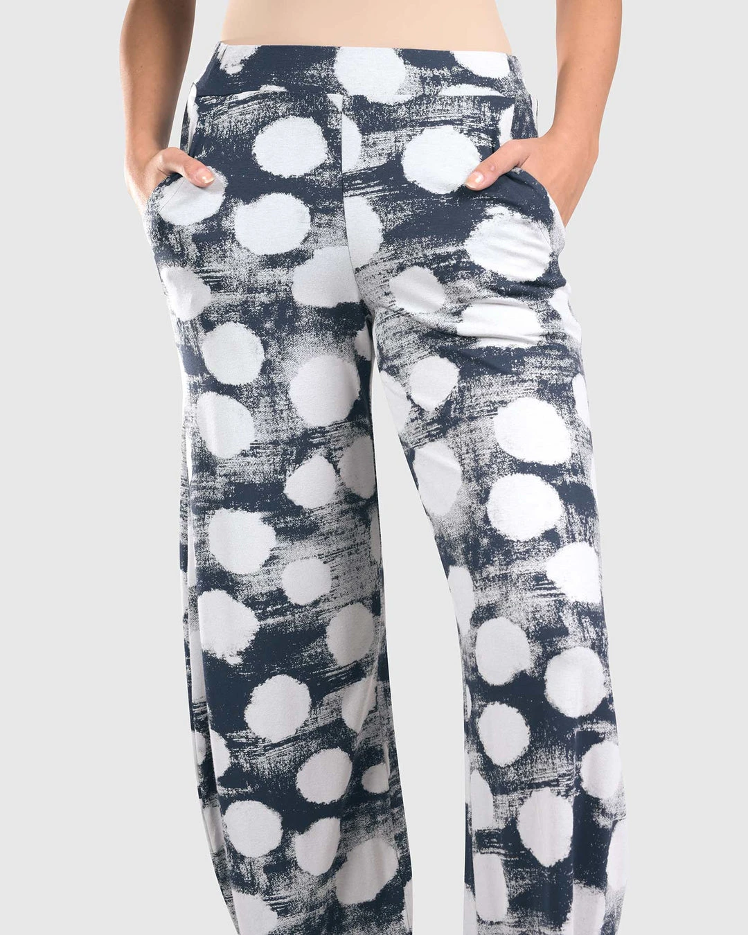 Alembika Alembika Distressed Dot Lantern Pant, Navy 7 Alembika Alembika Distressed Dot Lantern Pant, Navy