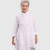 Alembika Alembika Gauze Asymmetric Shirt Tunic, White