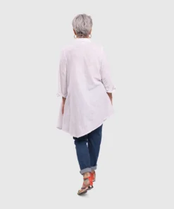 Alembika Alembika Gauze Asymmetric Shirt Tunic, White 17 Alembika Alembika Gauze Asymmetric Shirt Tunic, White
