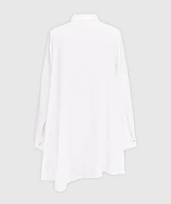 Alembika Alembika Gauze Asymmetric Shirt Tunic, White 19 Alembika Alembika Gauze Asymmetric Shirt Tunic, White