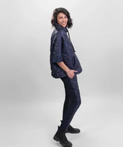 Alembika Quilted Slim Pant, Royal