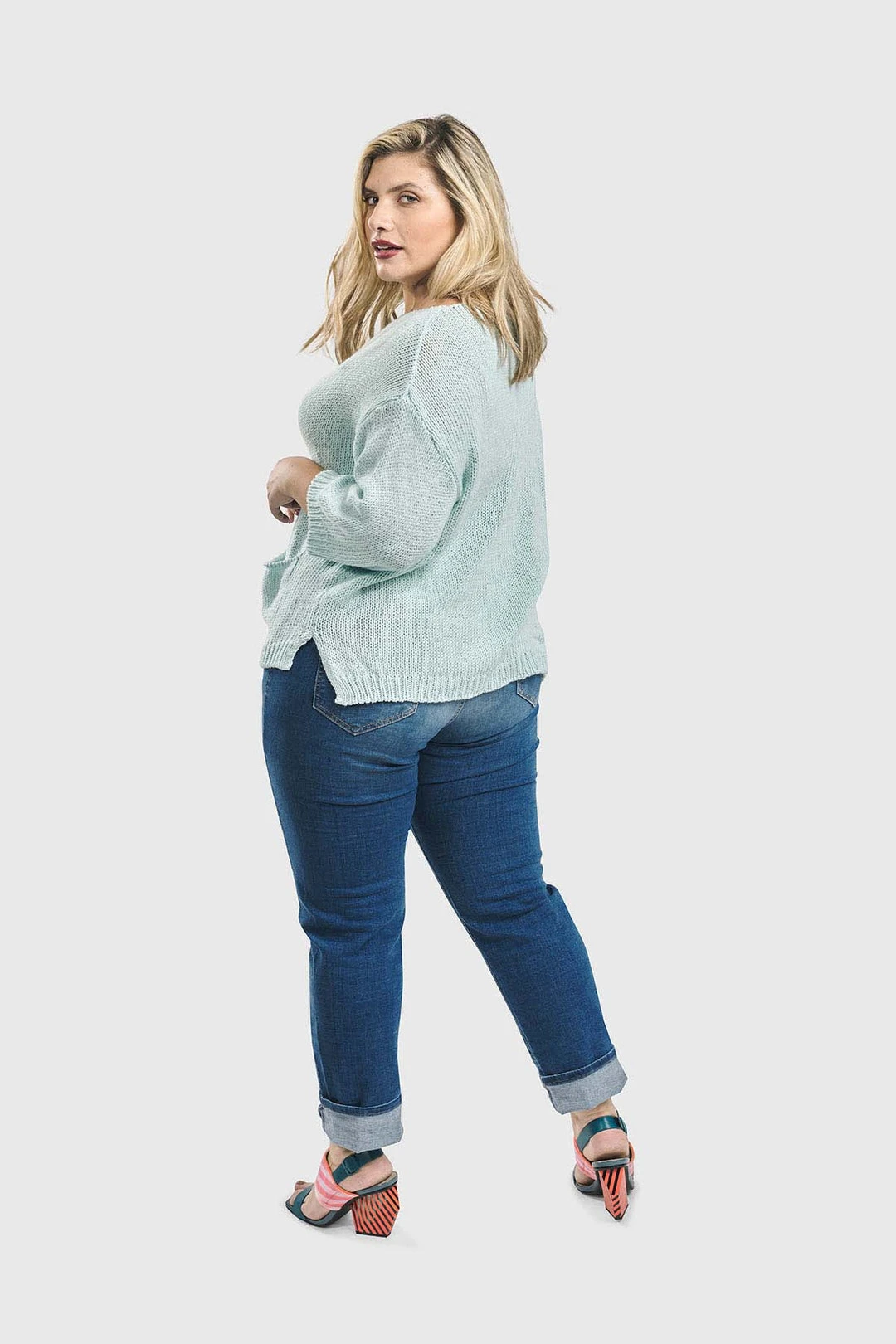 Alembika Iconic Ankle Slim Leg Drawstring Pant, Denim Alembika