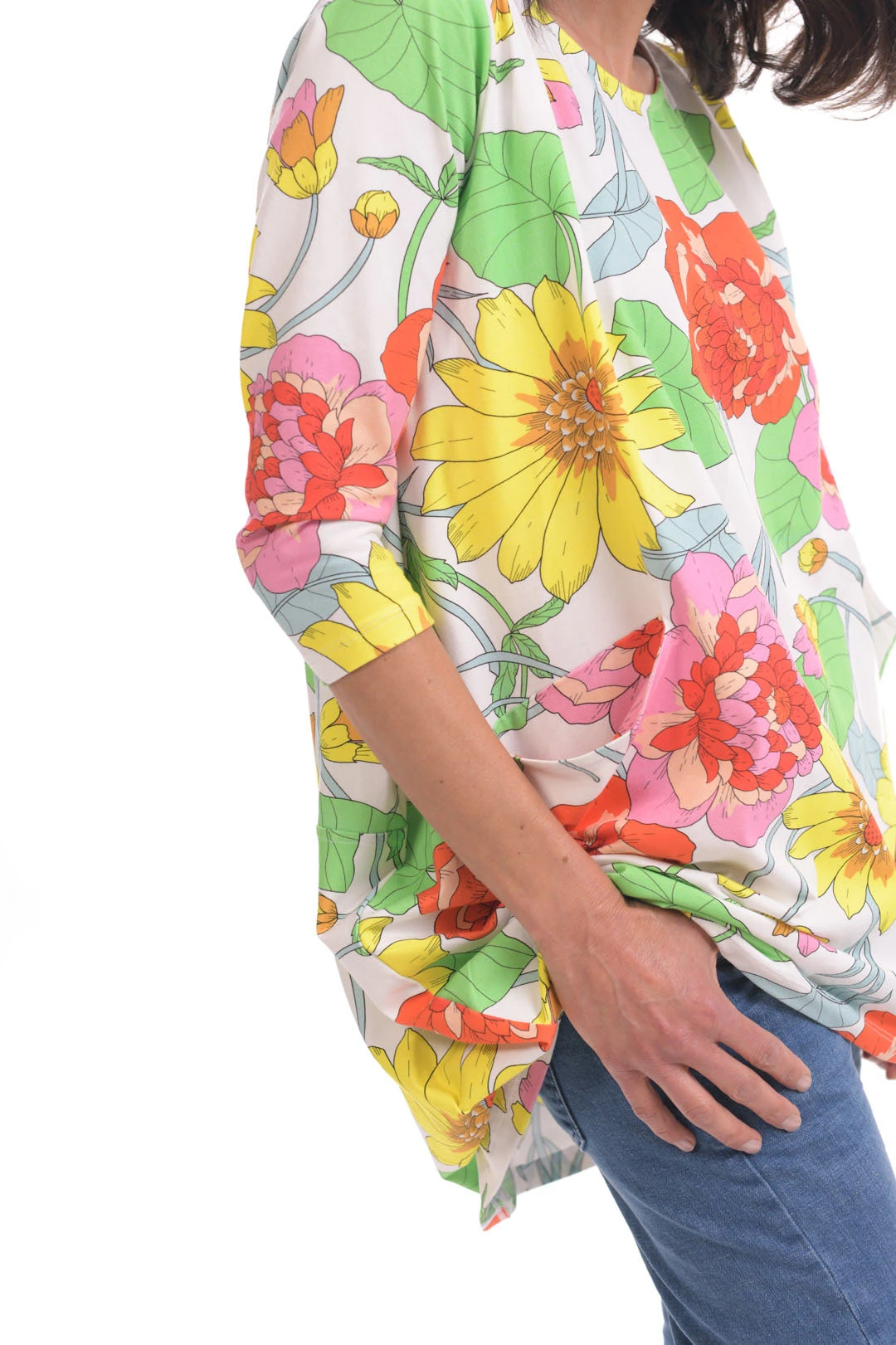Alembika Garden Print Cocoon Tunic, Bloom Alembika 10 Alembika Garden Print Cocoon Tunic, Bloom Alembika