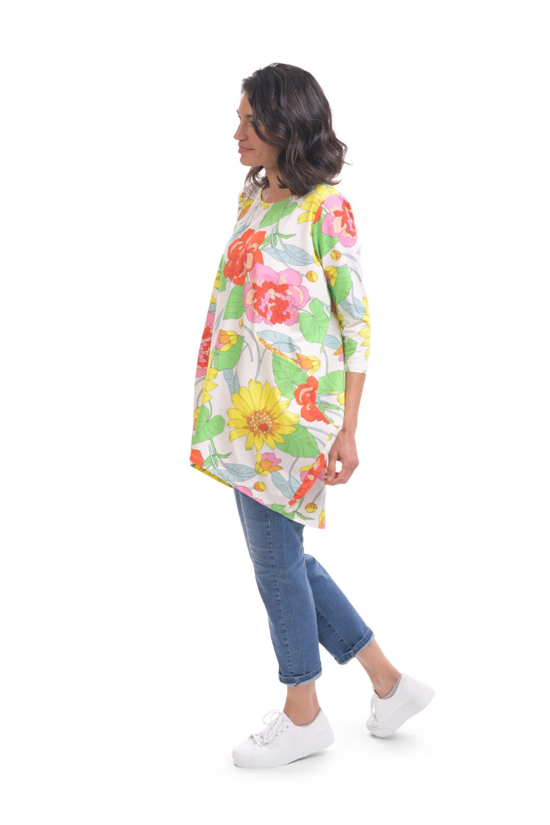 Alembika Garden Print Cocoon Tunic, Bloom Alembika 13 Alembika Garden Print Cocoon Tunic, Bloom Alembika