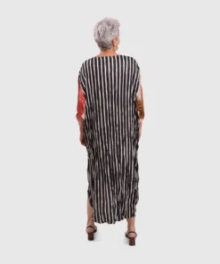 Alembika Alembika Satin Crush Mix Panel Dress, Butterfly