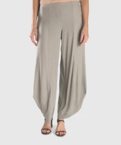 Alembika Stripe Knit Punto Pant, Grey