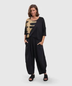 Alembika Alembika Tekbika Print Panel Relaxed Top, Dunes