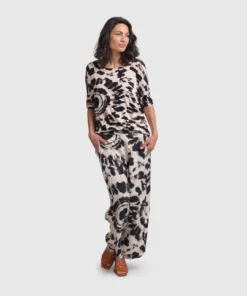 Alembika Alembika Tie Dye Print Relaxed Top, Tribal