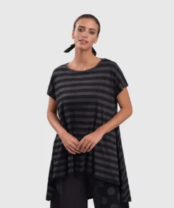 Alembika Alembika Urban Hi Lo Top, Stripes