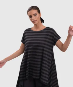 Alembika Alembika Urban Hi Lo Top, Stripes