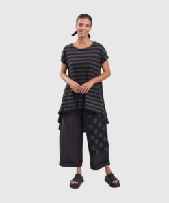 Alembika Alembika Urban Hi Lo Top, Stripes