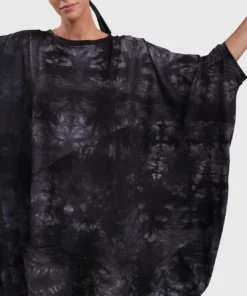 Alembika Urban Oversized Cocoon Drape Tunic, Smoke