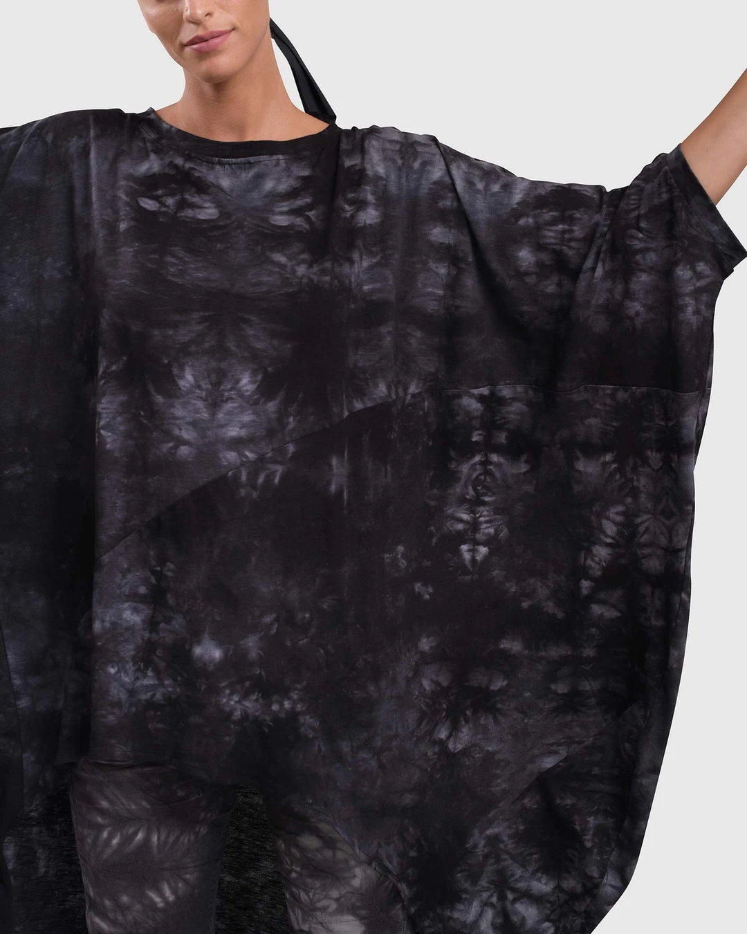 Alembika Urban Oversized Cocoon Drape Tunic, Smoke