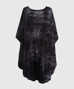 Alembika Urban Oversized Cocoon Drape Tunic, Smoke