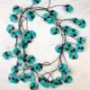 Ekei Menna Recycled Poppy Necklace, Turquoise Mix