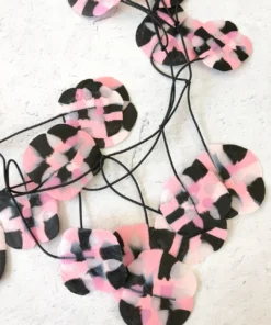 Ekeimenna By Annemieke Broenink Huge Recycled Pansy Necklace - Blush Pink