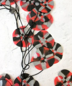 Ekeimenna By Annemieke Broenink Huge Recycled Pansy Necklace - Red