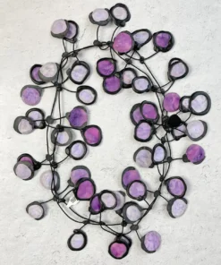 Annemieke Broenink Batik Poppy Necklace, Amethyst Ink Annemieke Broenink