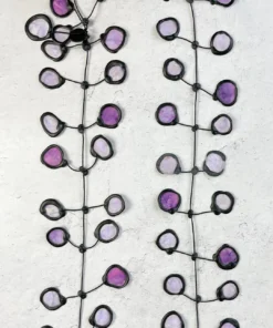 Annemieke Broenink Batik Poppy Necklace, Amethyst Ink Annemieke Broenink