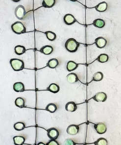 Annemieke Broenink Annemieke Broenink Batik Poppy Necklace, Honeydew Ink