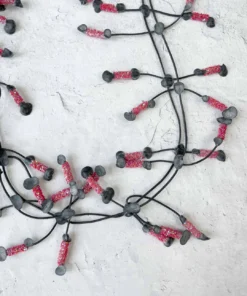 Annemieke Broenink Glitter Pop Necklace, Red Annemieke Broenink