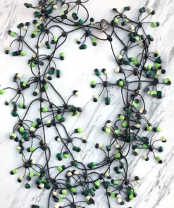 Annemieke Broenink Annemieke Broenink Multi Dot Necklace - Acid Green