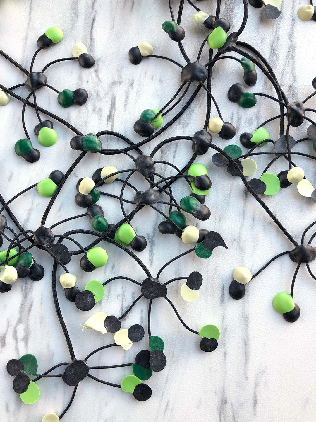 Annemieke Broenink Annemieke Broenink Multi Dot Necklace - Acid Green 4 Annemieke Broenink Annemieke Broenink Multi Dot Necklace - Acid Green