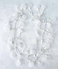 Annemieke Broenink Annemieke Broenink Sheer Mesh Leaf Necklace, White