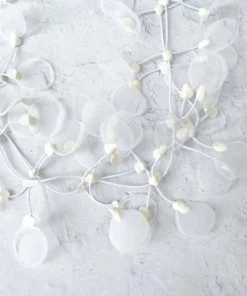 Annemieke Broenink Annemieke Broenink Sheer Mesh Leaf Necklace, White