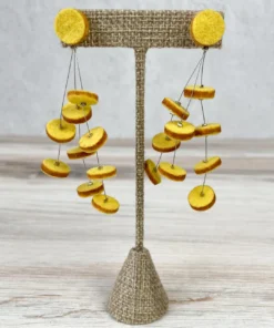 Beyond Threads Beyond Threads Confetti Earrings, Lemon