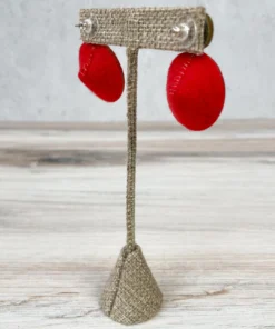 Beyond Threads Beyond Threads Douli Earrings, Green/Red