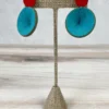 Beyond Threads Douli Earrings, Red/Teal Beyond Threads 1 Beyond Threads Douli Earrings, Red/Teal Beyond Threads