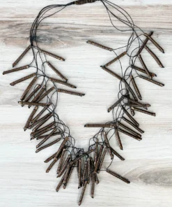 Beyond Threads Firecracker Necklace, Bronze Beyond Threads