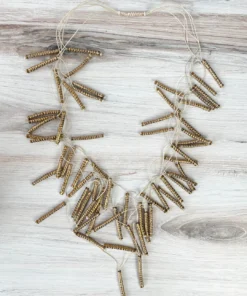 Beyond Threads Firecracker Necklace, Ivory Beyond Threads