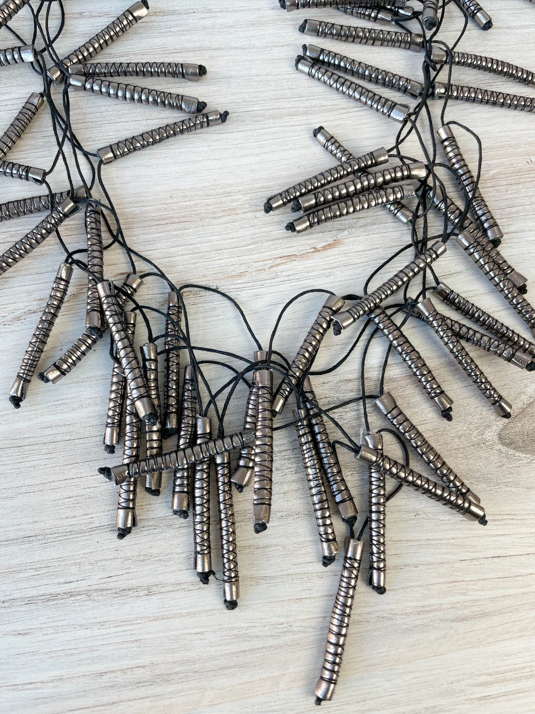 Beyond Threads Firecracker Necklace, Pewter 4 Beyond Threads Firecracker Necklace, Pewter