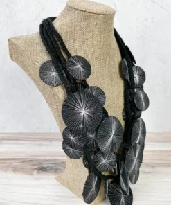 Beyond Threads Beyond Threads Platillos Saucers Necklace, Black 7 Beyond Threads Beyond Threads Platillos Saucers Necklace, Black