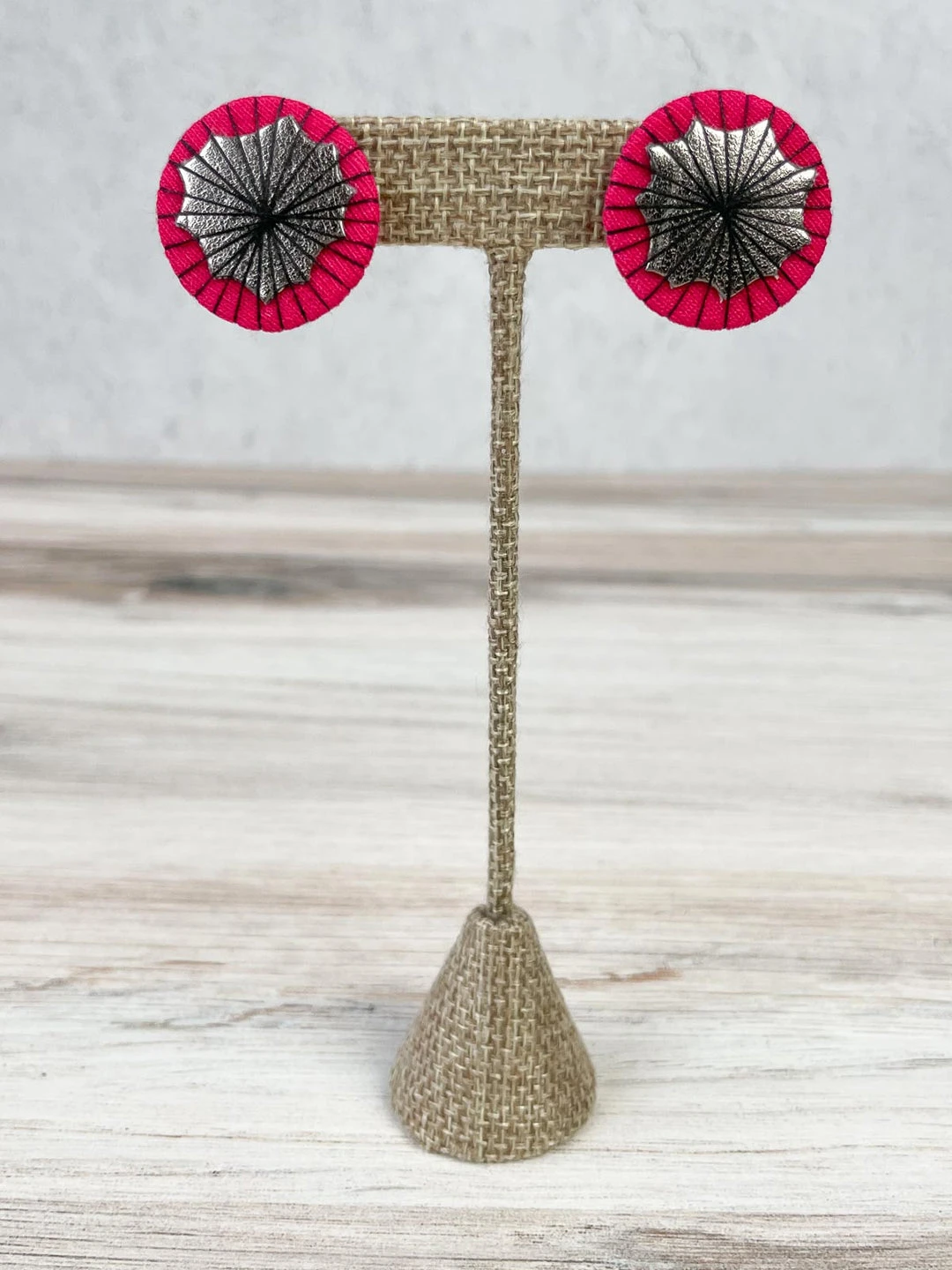 Beyond Threads Single Shiitake Earrings, Pink 4 Beyond Threads Single Shiitake Earrings, Pink