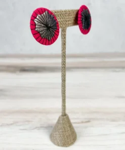 Beyond Threads Single Shiitake Earrings, Pink 8 Beyond Threads Single Shiitake Earrings, Pink