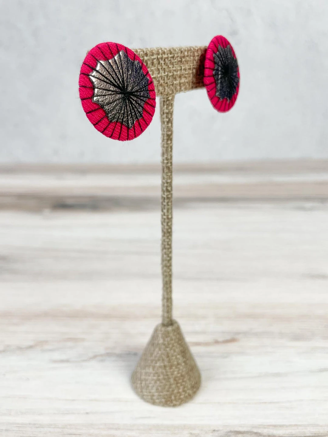 Beyond Threads Single Shiitake Earrings, Pink 5 Beyond Threads Single Shiitake Earrings, Pink