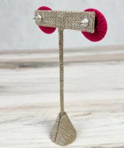 Beyond Threads Single Shiitake Earrings, Pink 9 Beyond Threads Single Shiitake Earrings, Pink