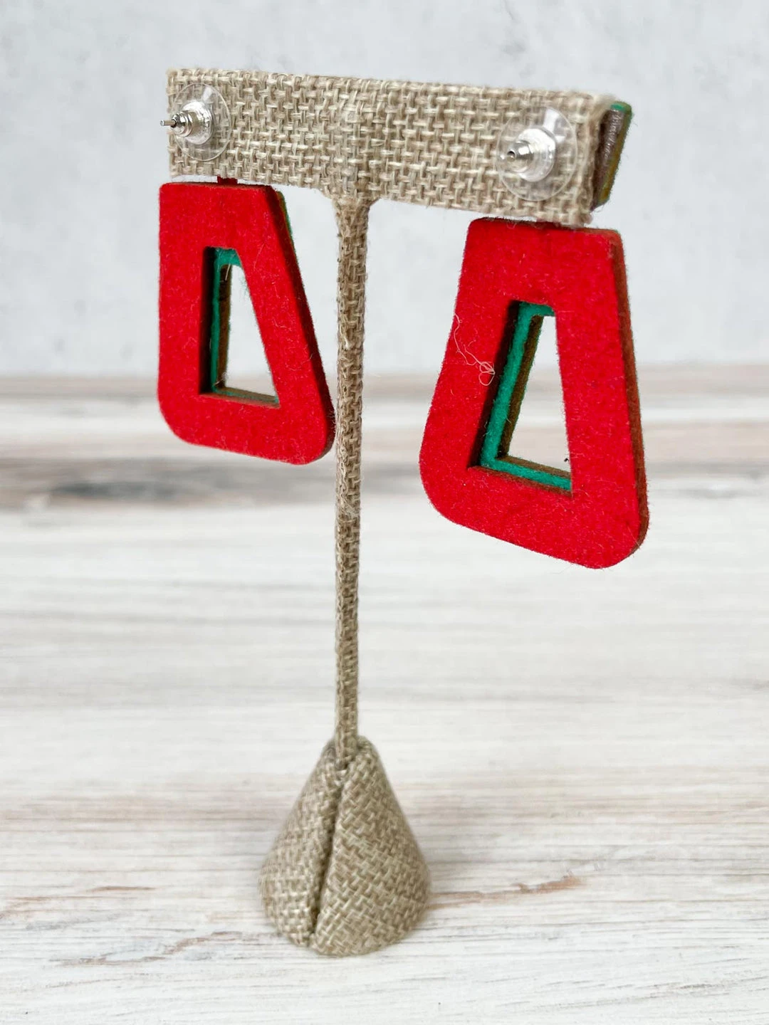 Beyond Threads Beyond Threads Trapezium Earrings, Teal 5 Beyond Threads Beyond Threads Trapezium Earrings, Teal