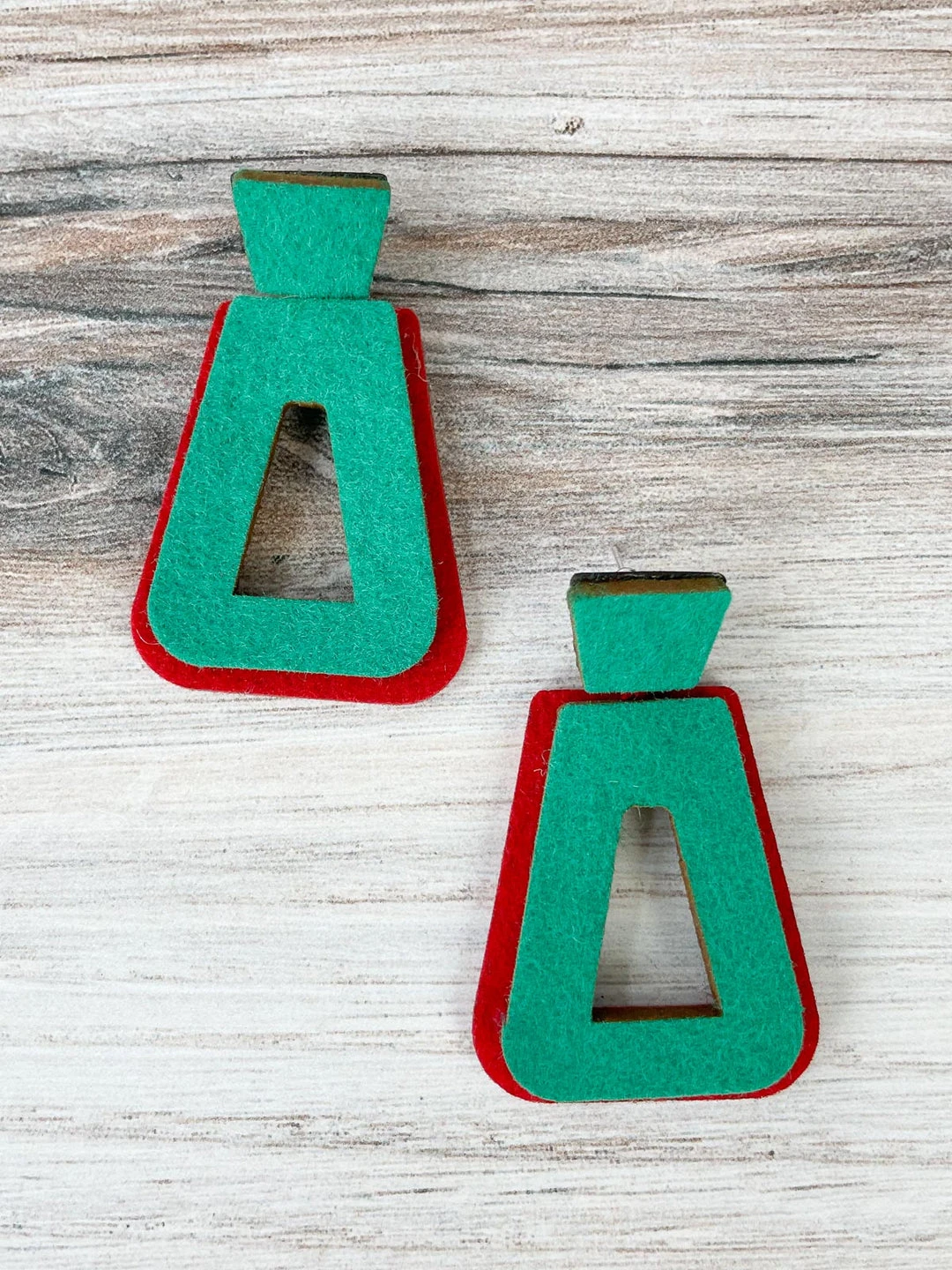 Beyond Threads Beyond Threads Trapezium Earrings, Teal 6 Beyond Threads Beyond Threads Trapezium Earrings, Teal