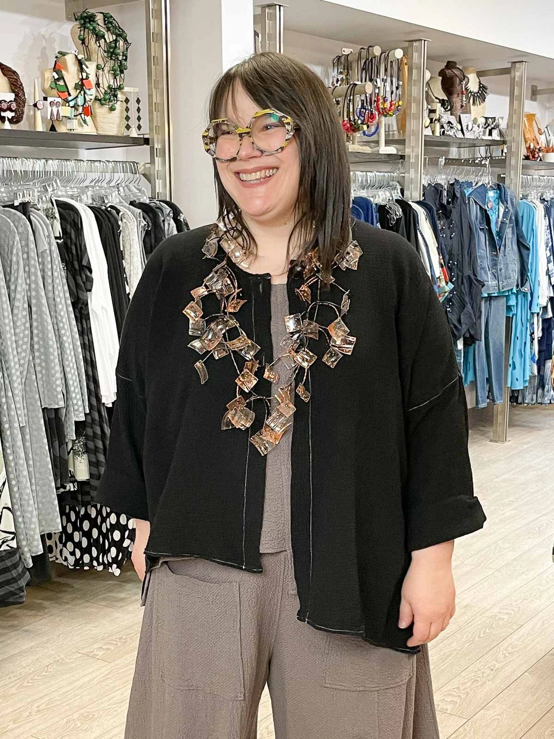 Bodil Bodil Cotton Gauze Jacket, Black 3 Bodil Bodil Cotton Gauze Jacket, Black