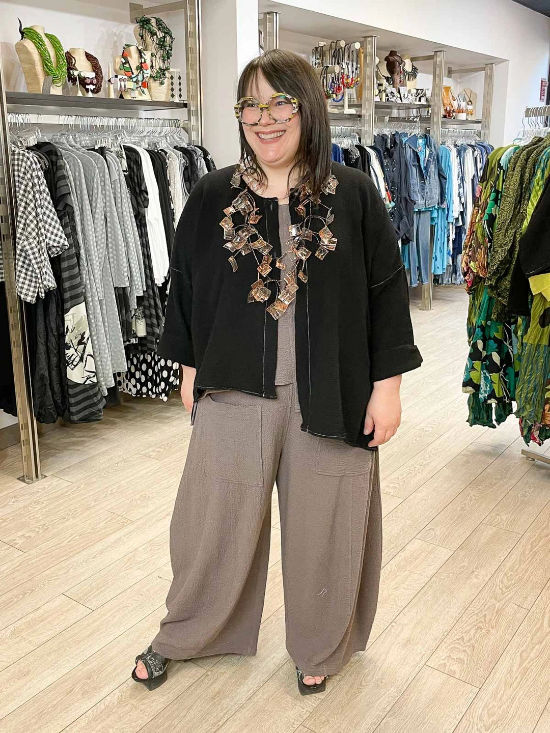 Bodil Bodil Cotton Gauze Jacket, Black 4 Bodil Bodil Cotton Gauze Jacket, Black