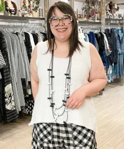 Bodil Bodil Cotton Gauze Tank Top, White