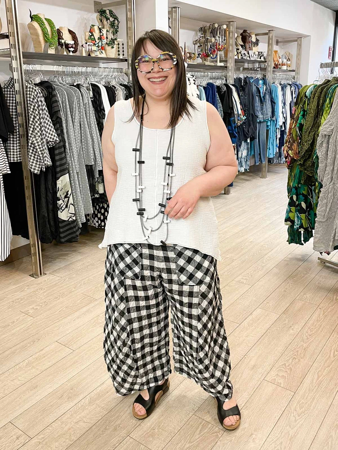 Bodil Bodil Cotton Gauze Tank Top, White